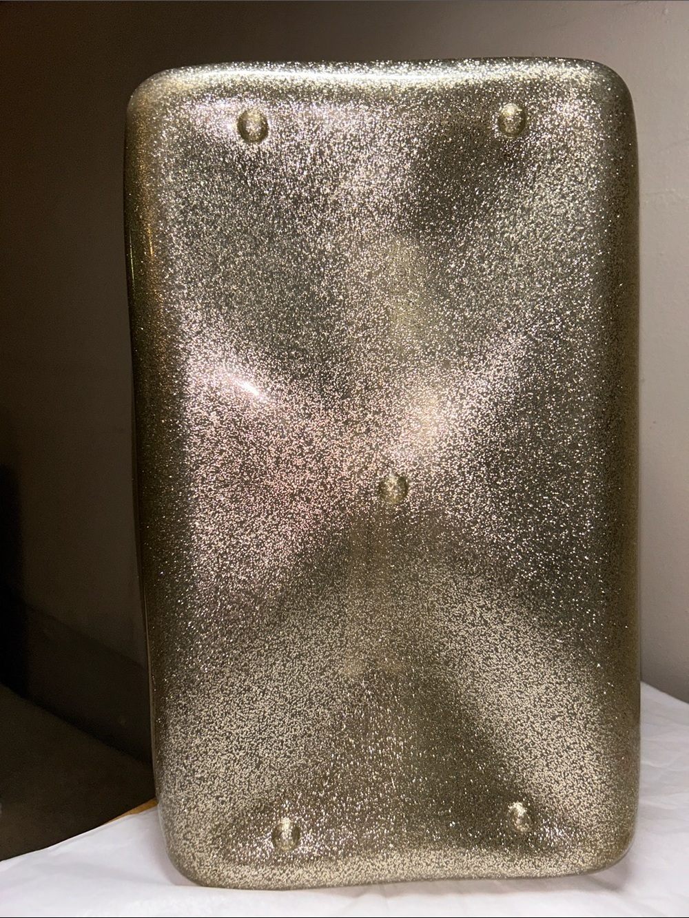 Furla Candy Bag Gold Glitter, silver hardware, Meighan hang tag EUC - Picture 8 of 8